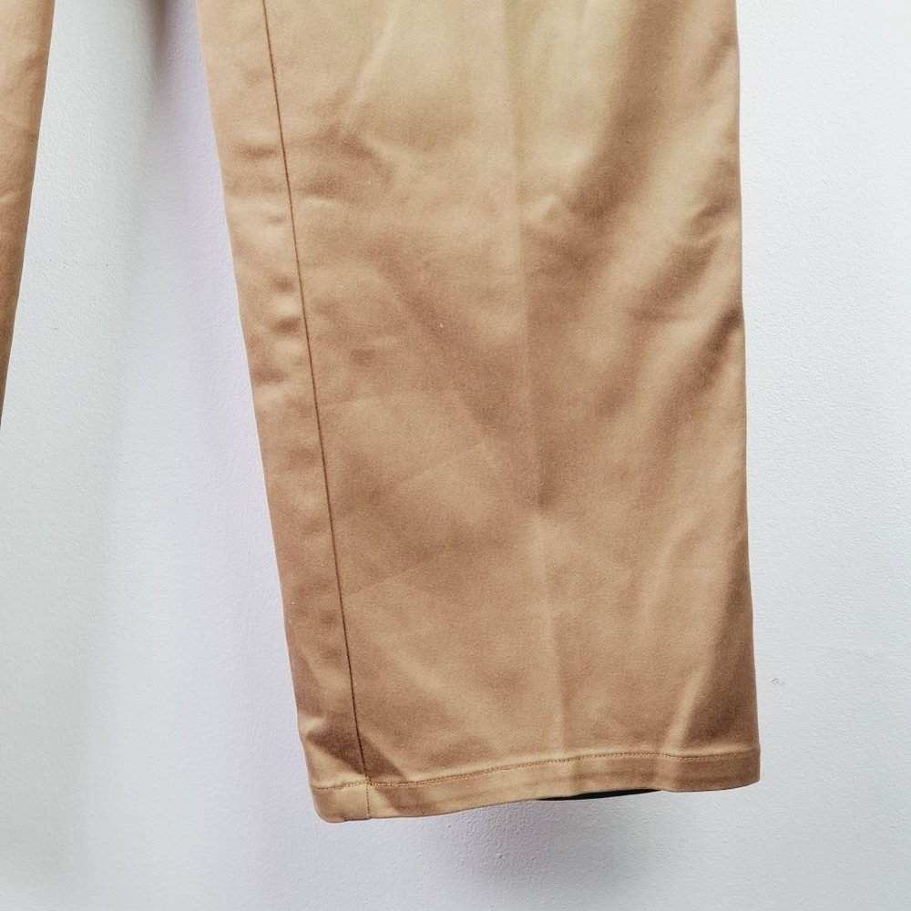 St. John Sport Stretchy Khaki Trouser Straight Leg Pant Sz 4 Made in the USA - Picture 7 of 9